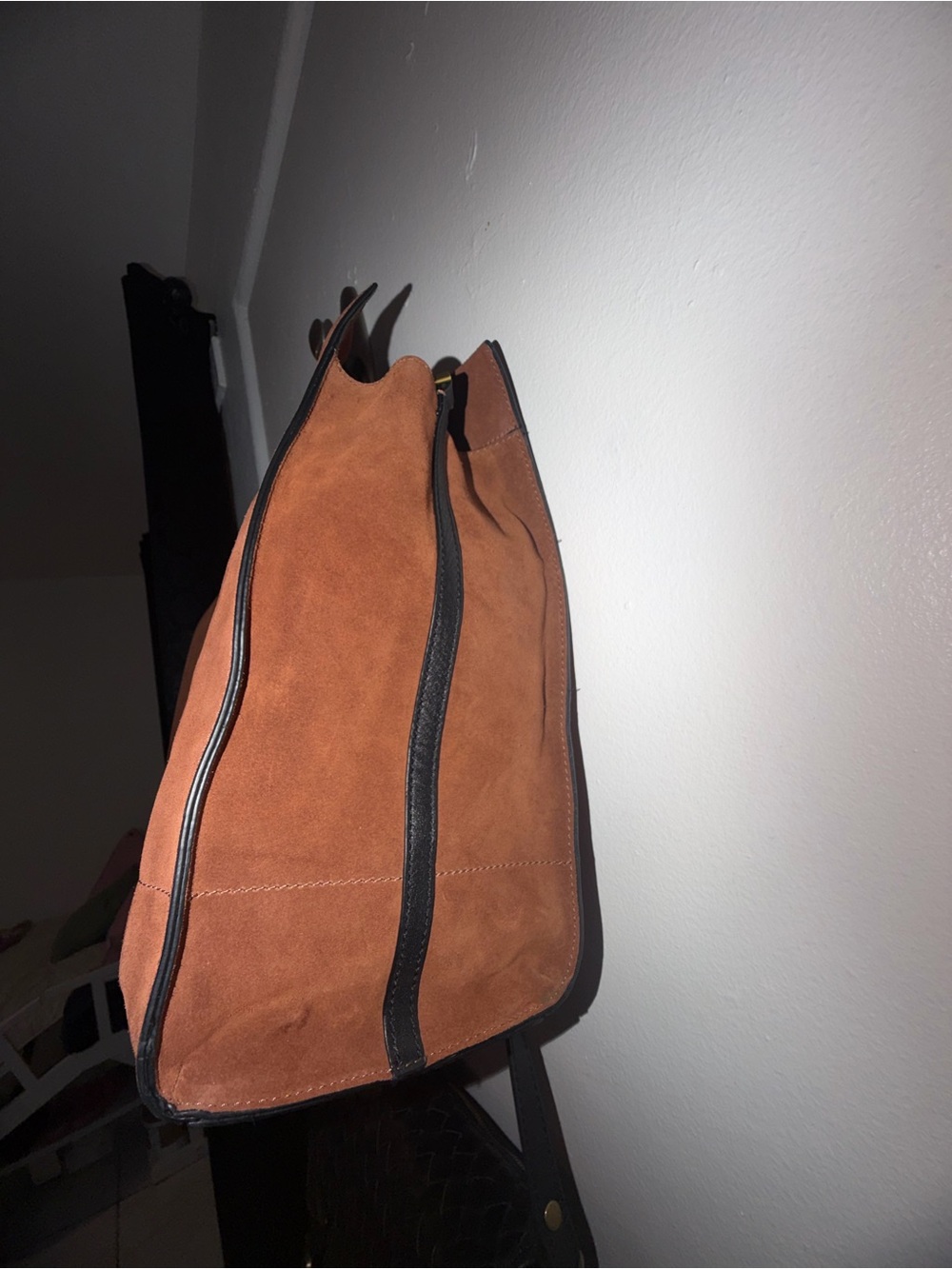 Fossil Carmen Leather & Suede Tote Bag - Picture 5 of 16